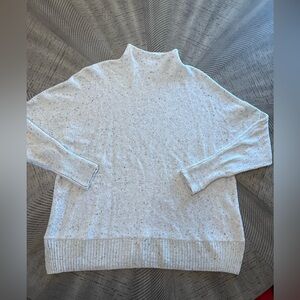 Ruby Moon Light Gray Speckled Turtleneck Sweater